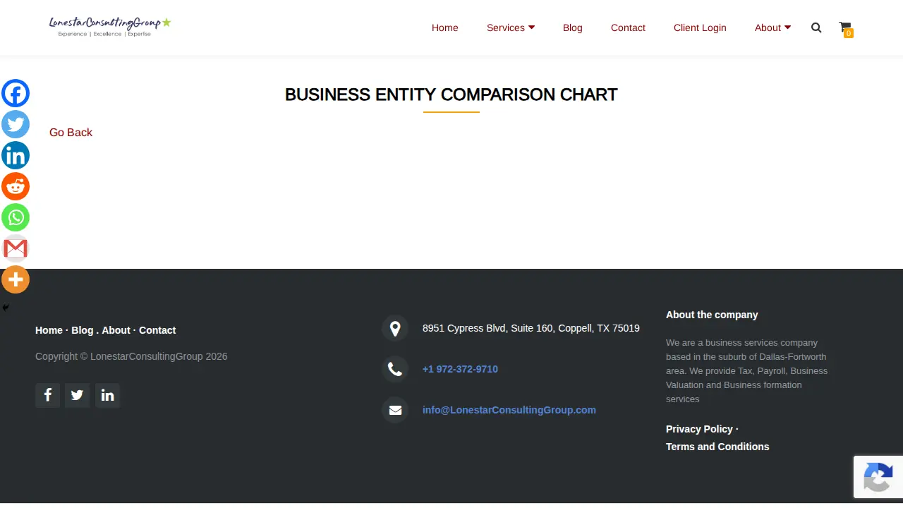 Lonestar Consulting Group page