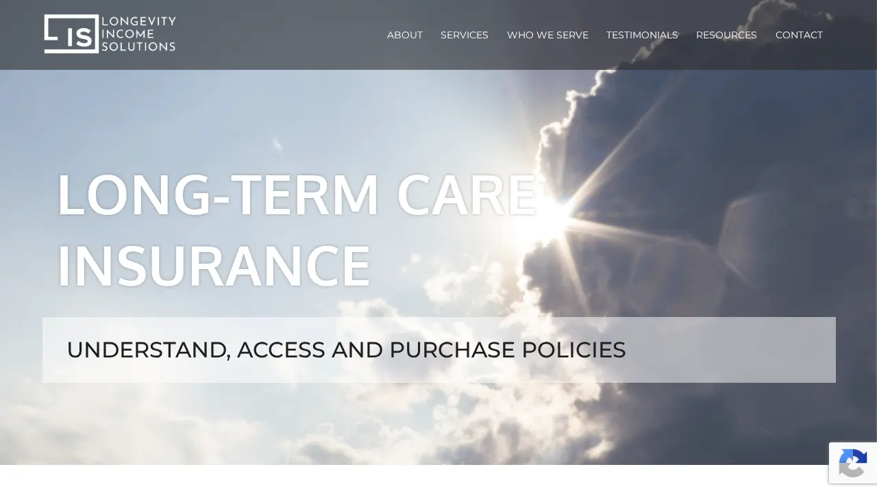 Longevity Income Solutions page