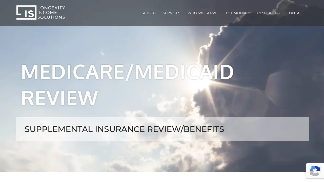 Longevity Income Solutions page