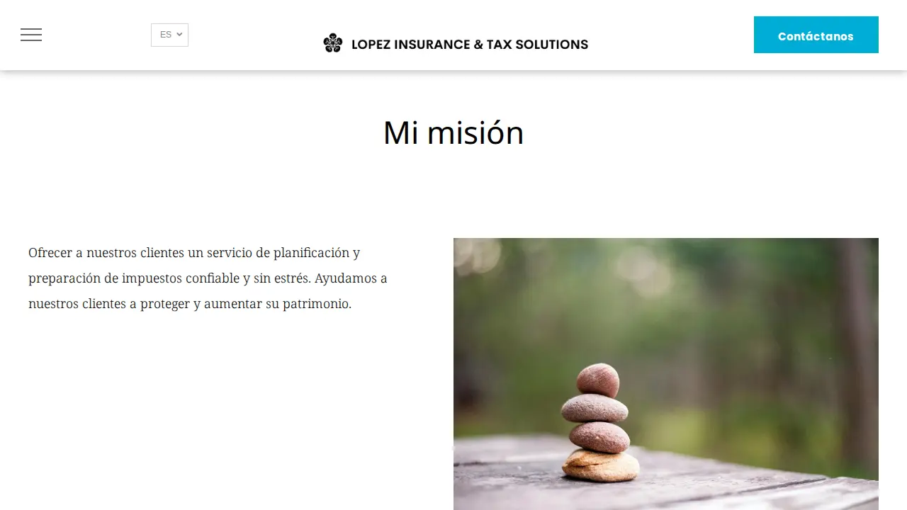 Lopez Insurance & Tax Solutions page