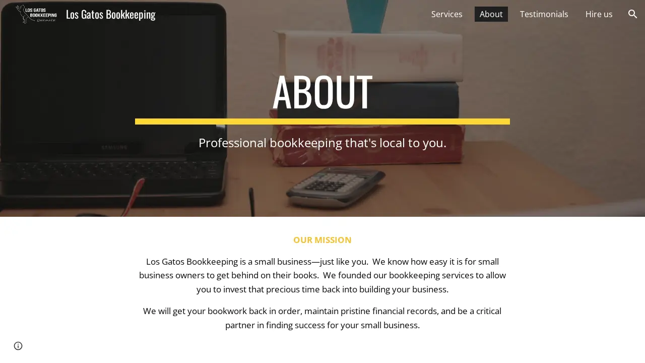 Los Gatos Bookkeeping page