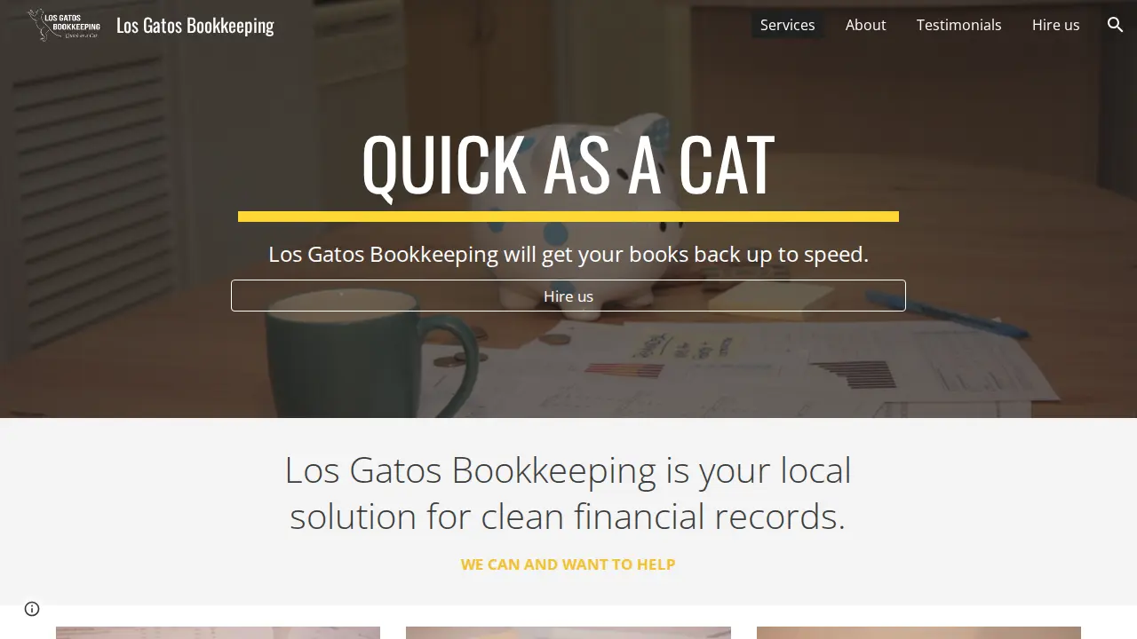 Los Gatos Bookkeeping page