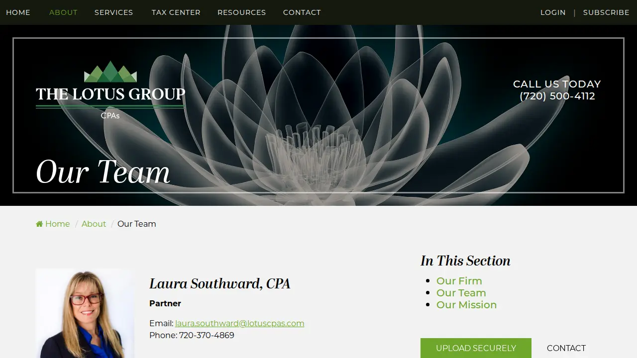 The Lotus Group CPAs page