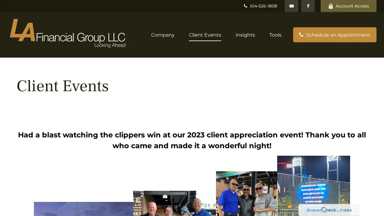 La Financial Group page