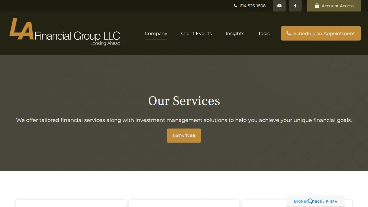 La Financial Group page