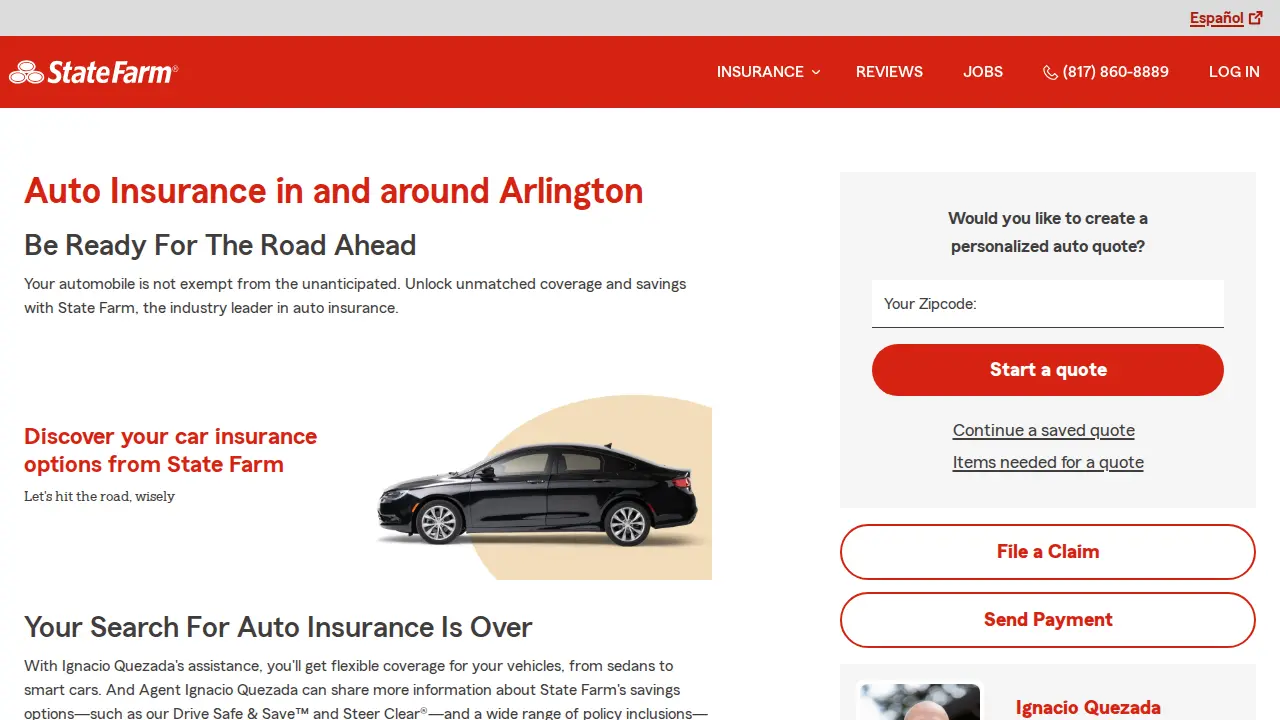 Ignacio Quezada - State Farm Insurance Agent page