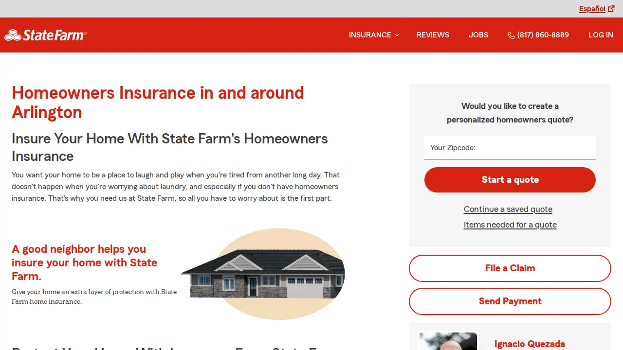 Ignacio Quezada - State Farm Insurance Agent page