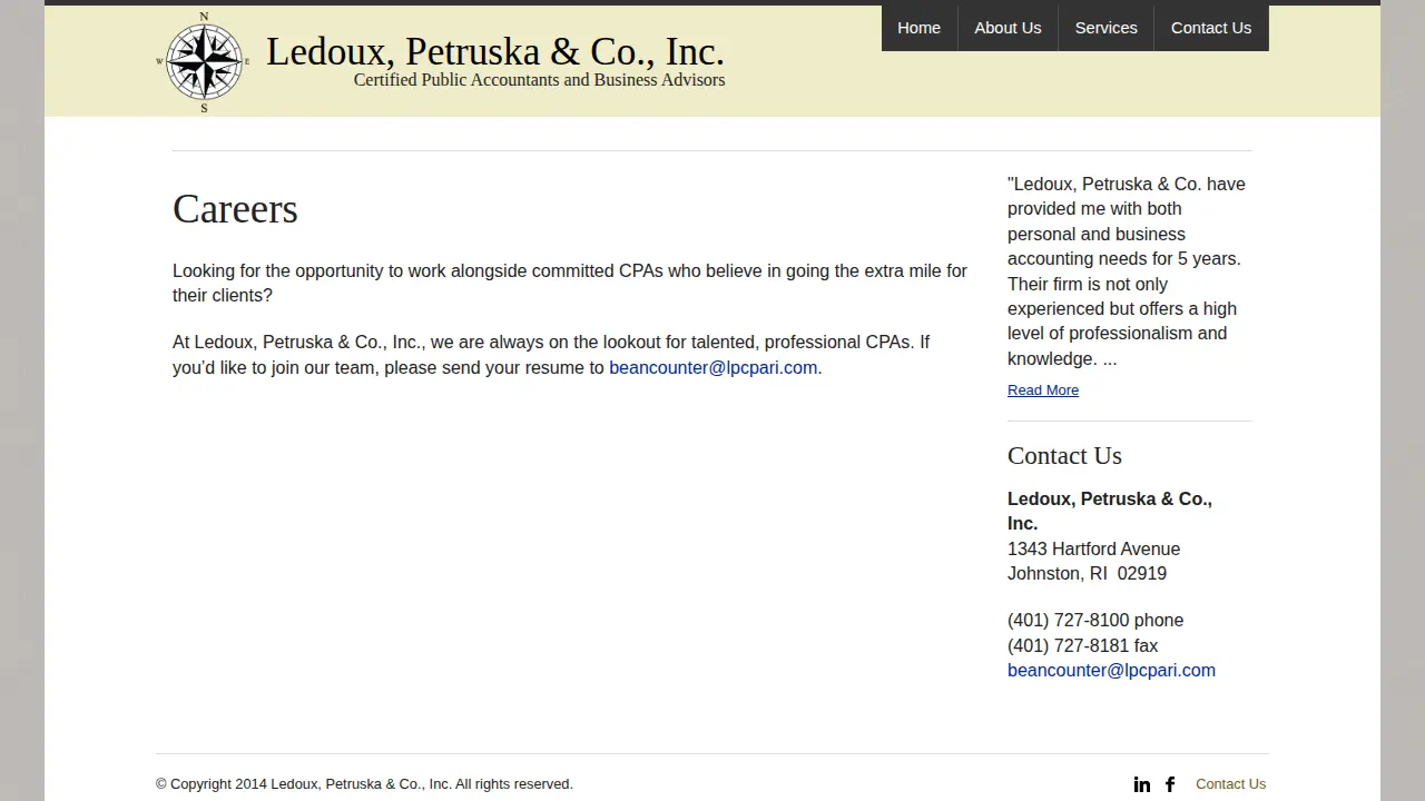 Ledoux, Petruska & Co., Inc. page