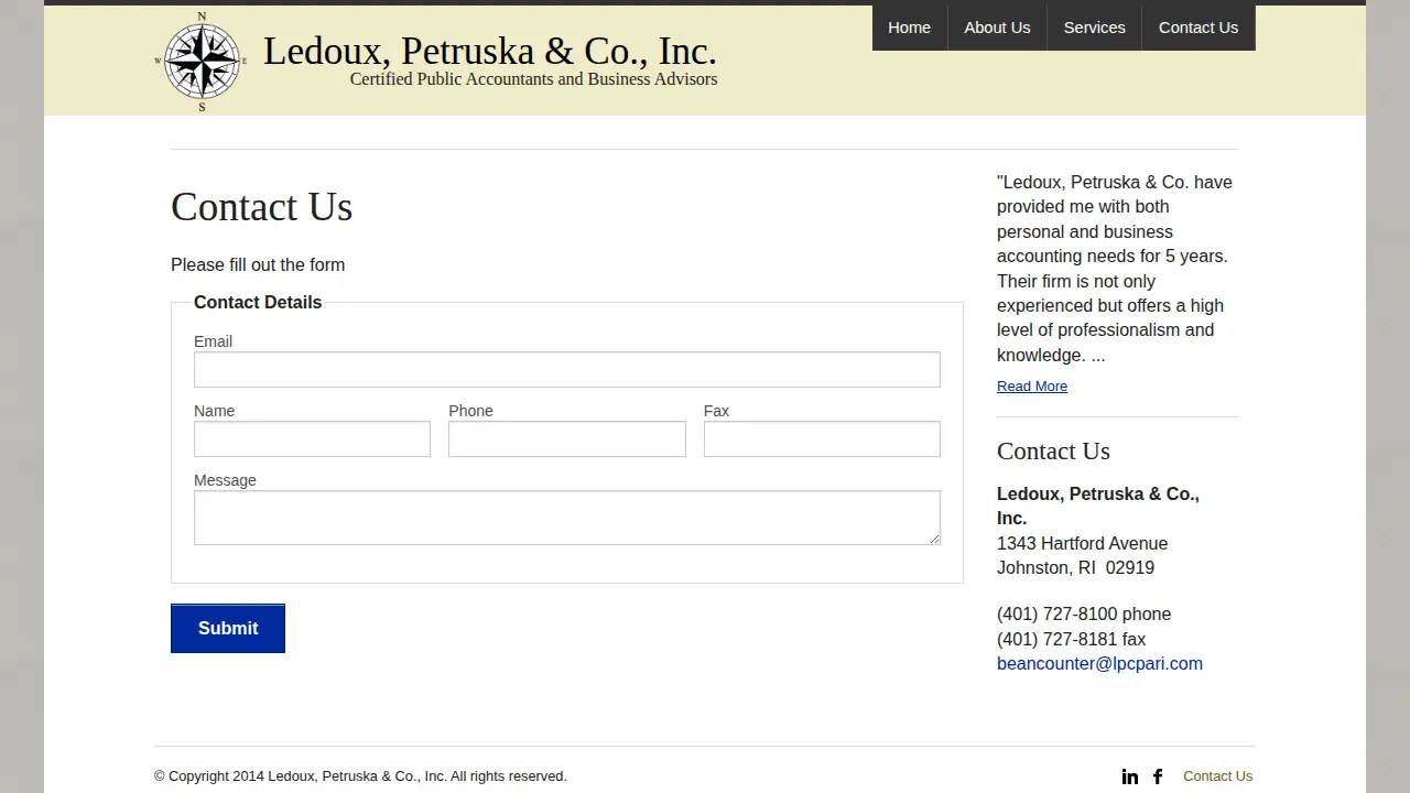 Ledoux, Petruska & Co., Inc. page
