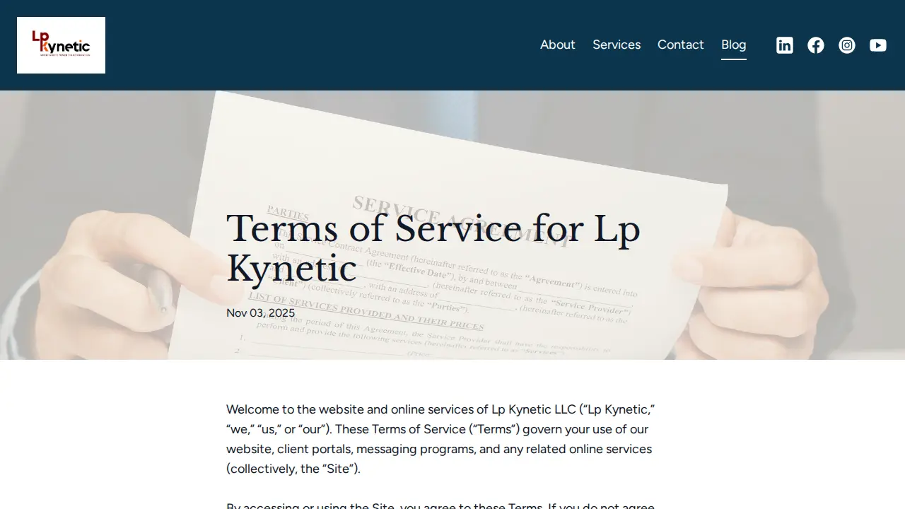 Lp Kynetic CPA page