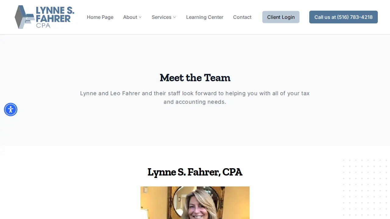 Lynne S. Fahrer, CPA page