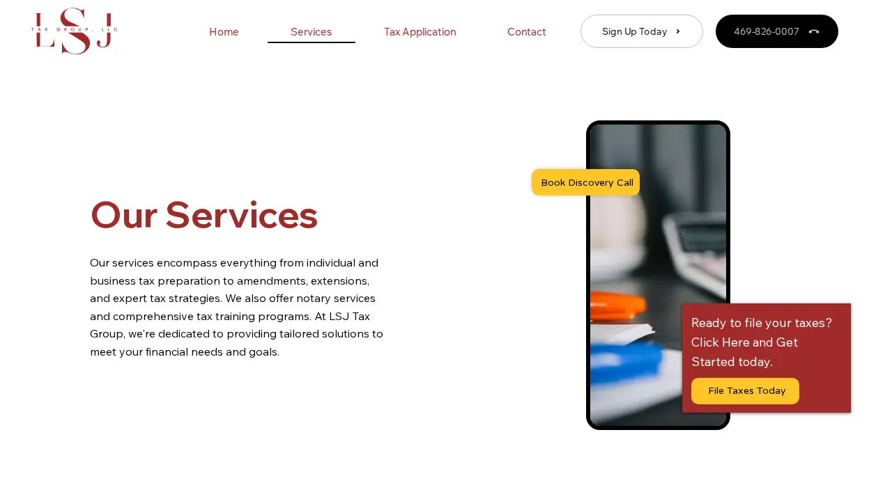 LSJ Tax Group LLC page