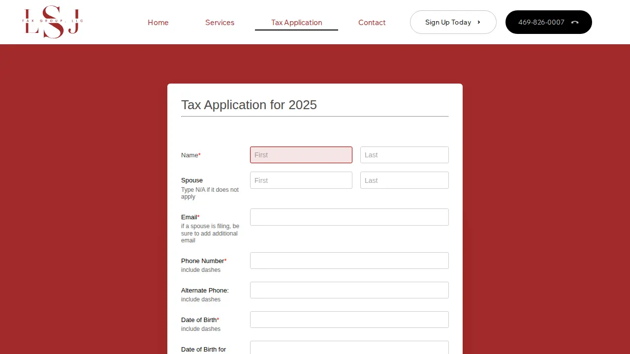 LSJ Tax Group LLC page