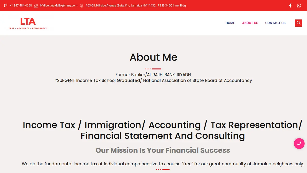 LIBERTY TAX & ACCOUNTING LLC page