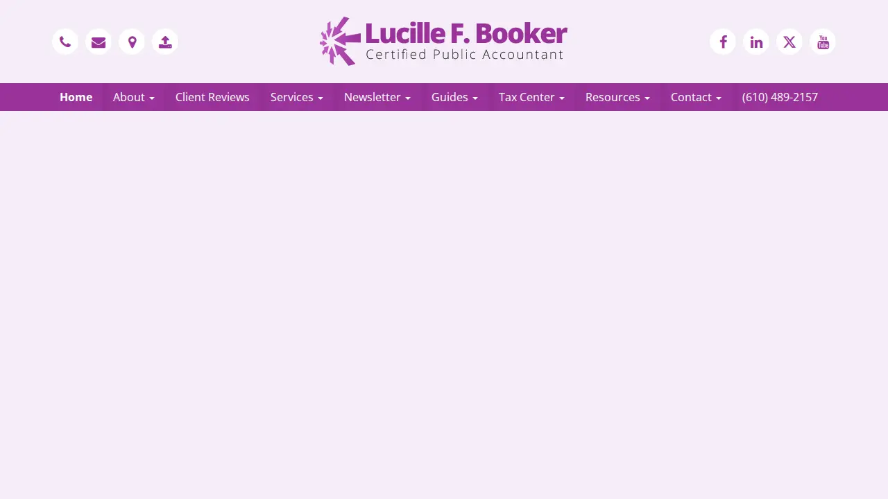 Lucille F. Booker, CPA page