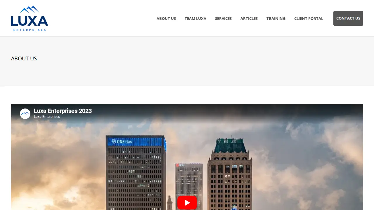 LUXA Enterprises page