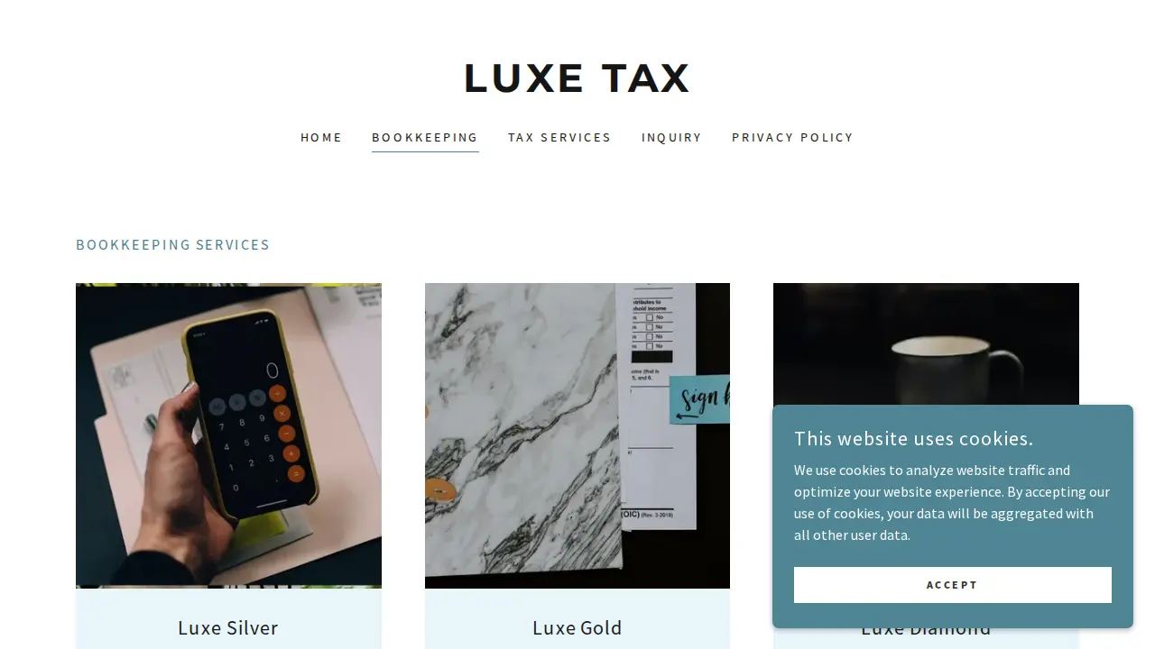 Luxe Tax LLC page