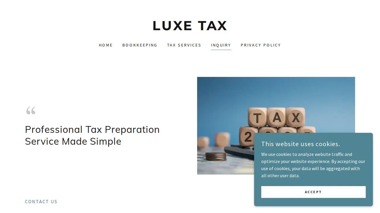 Luxe Tax LLC page