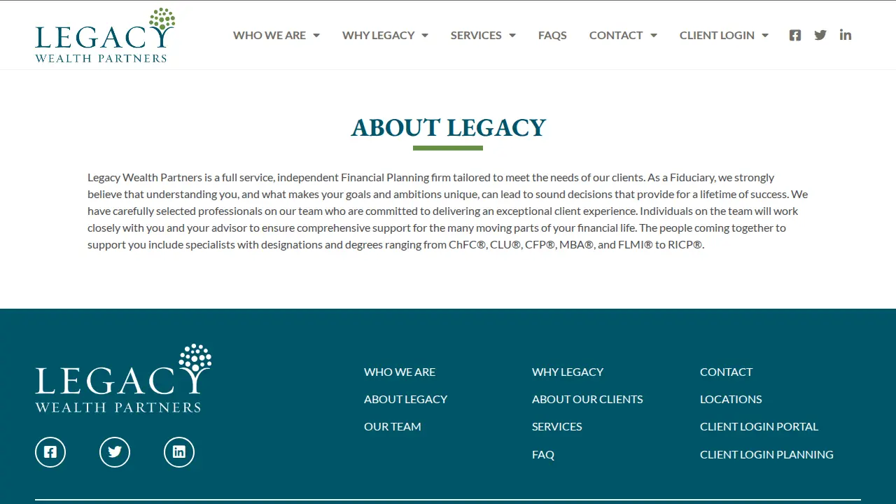 Legacy Wealth Partners, LLC page