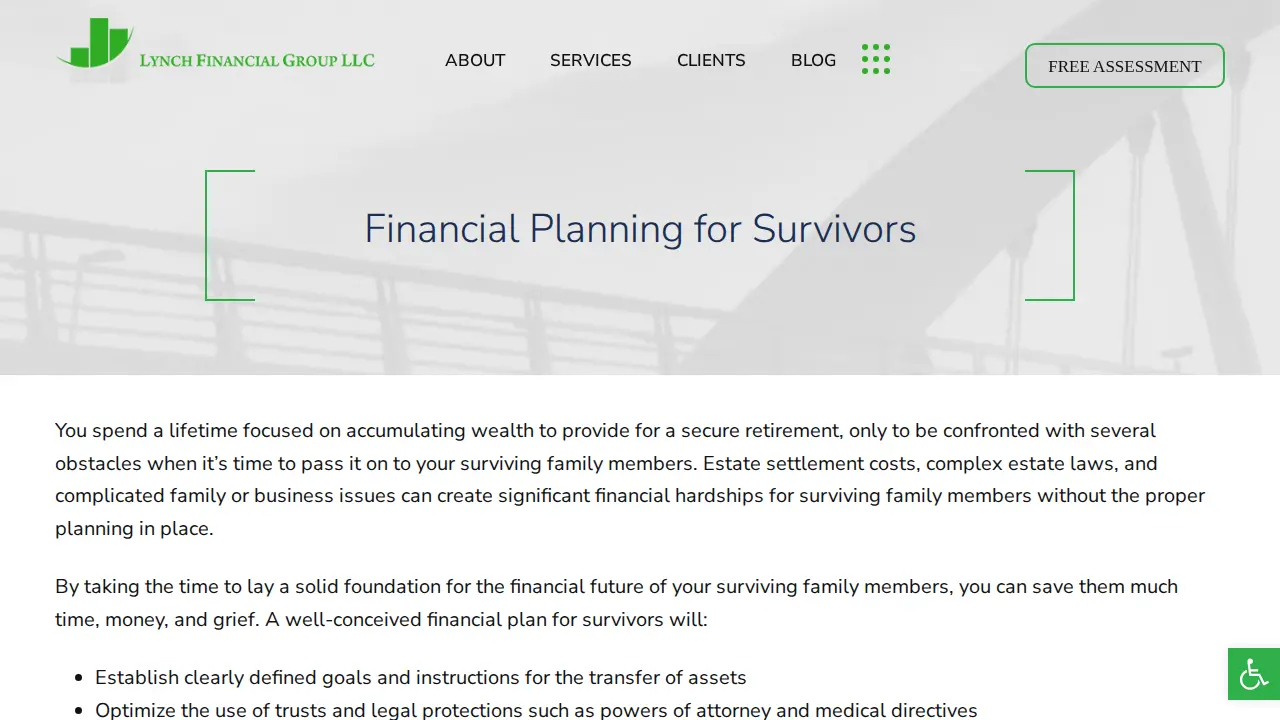 Lynch Financial Group page