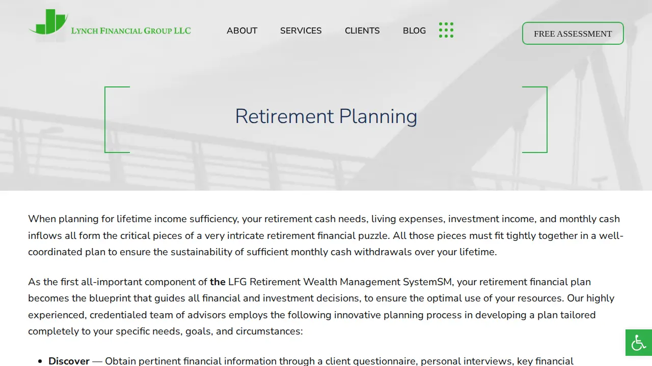 Lynch Financial Group page