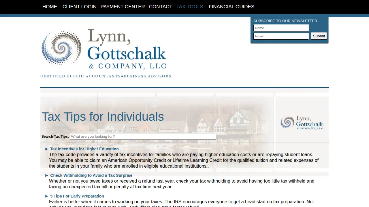 Lynn, Gottschalk and Company, LLC page