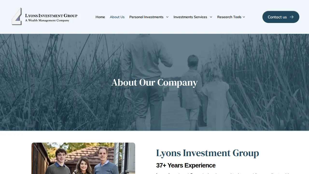 Lyons Investment Group page