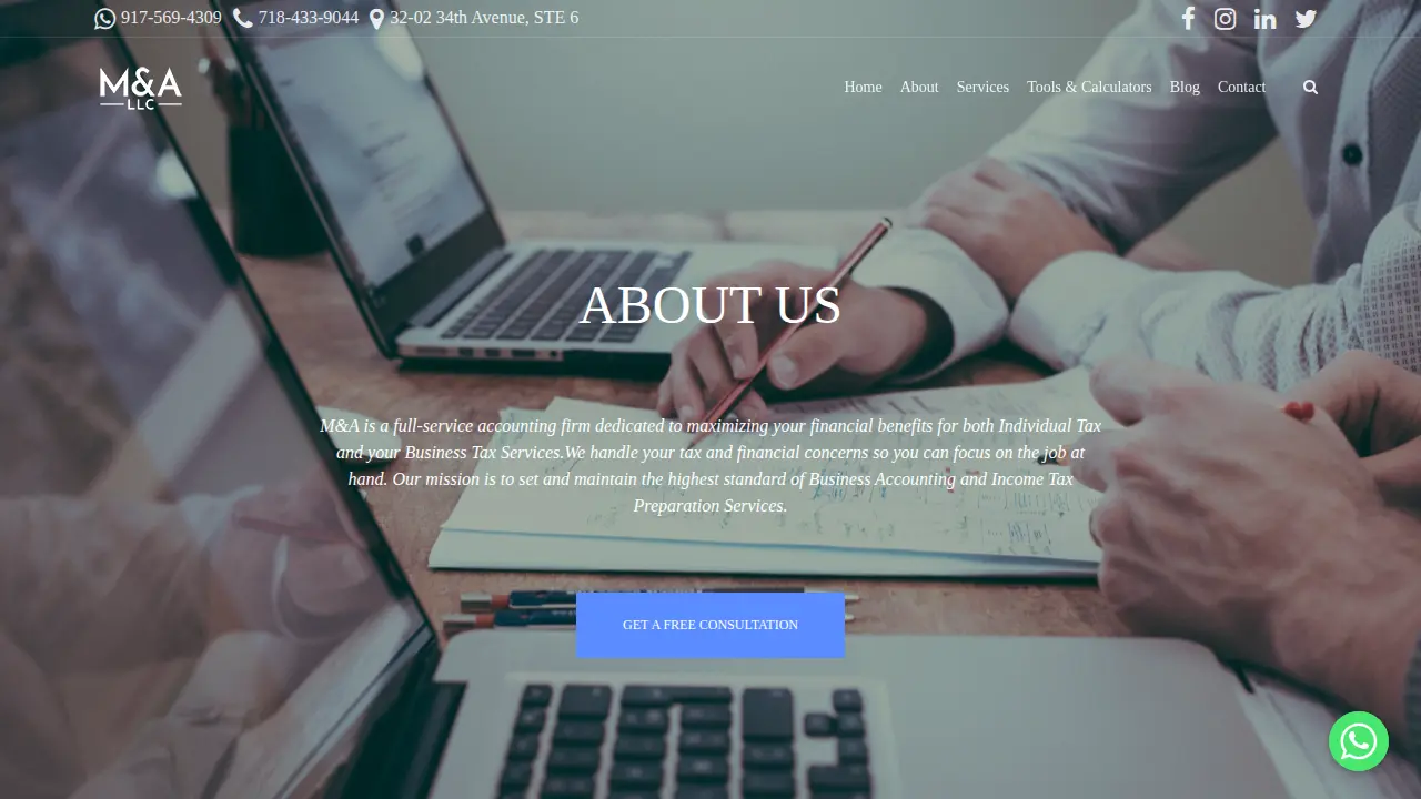 M&A Accountants LLC page