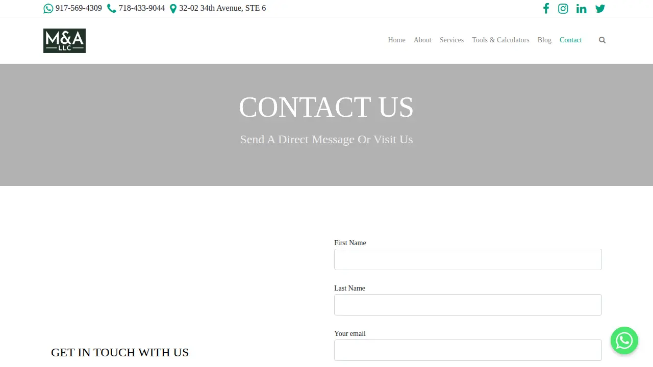 M&A Accountants LLC page