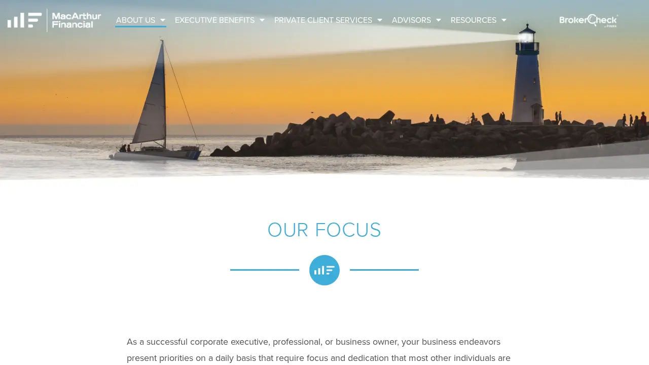 MacArthur Financial page