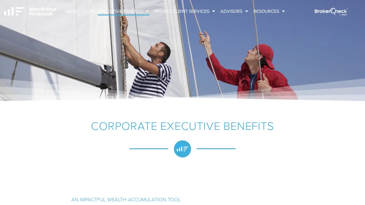 MacArthur Financial page