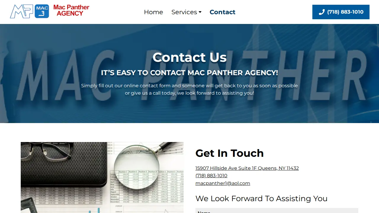 Mac Panther Agency page