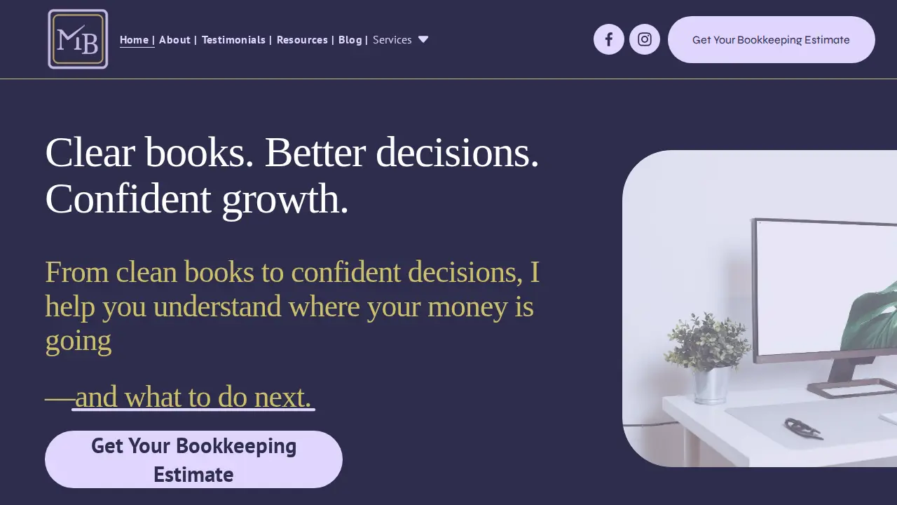 Mahala Bookkeeping website