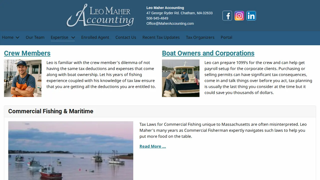 Leo Maher Accounting page