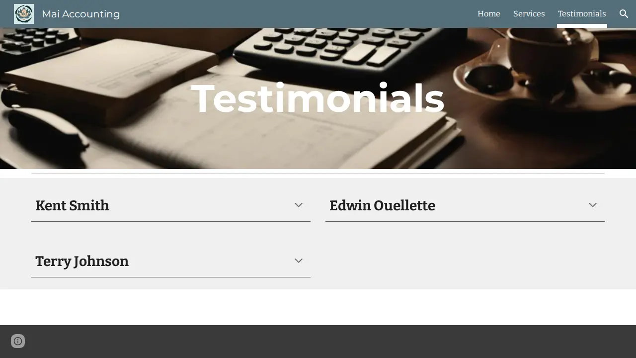 Mai Accounting LLC page