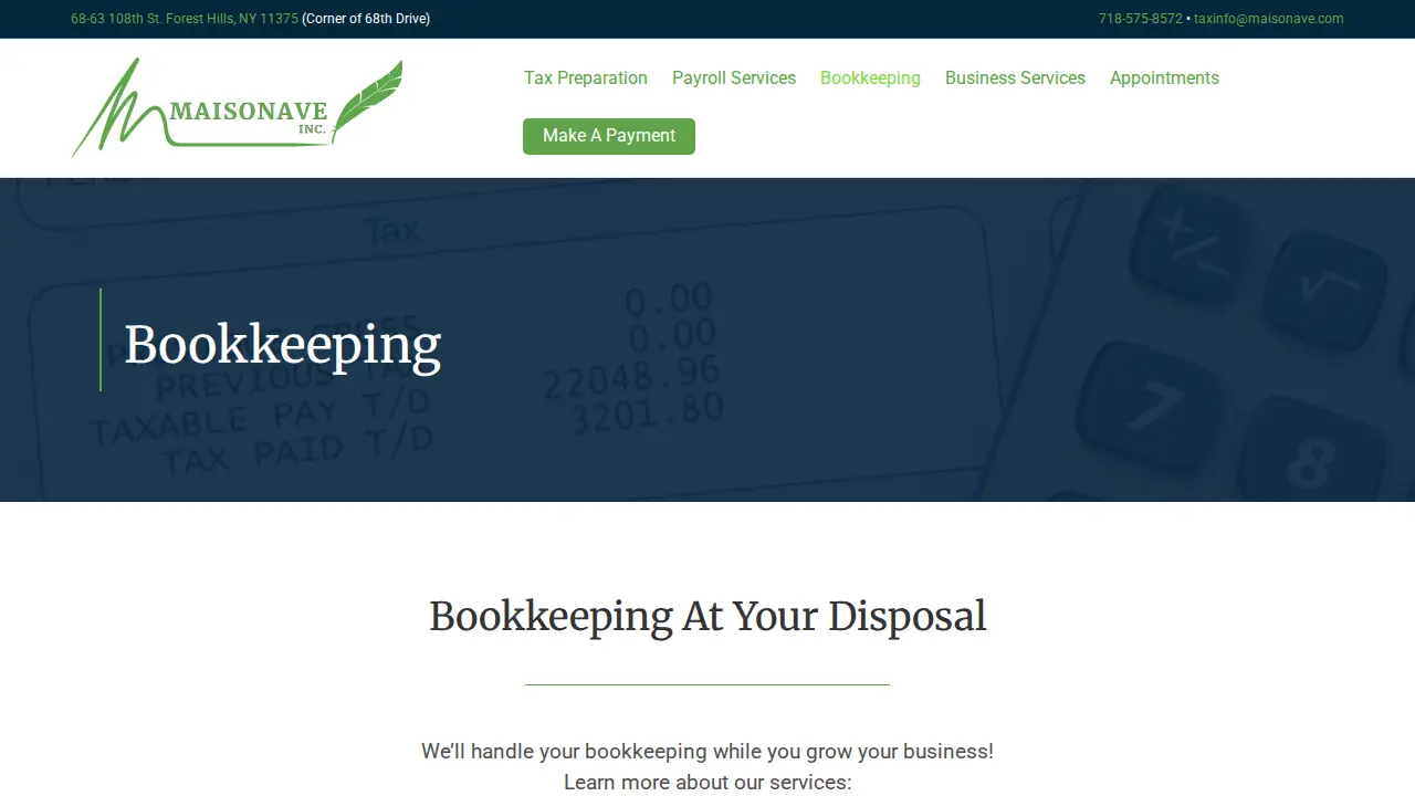 Maisonave Business Services, Inc. page
