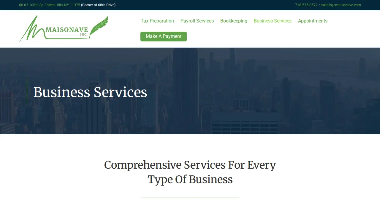 Maisonave Business Services, Inc. page
