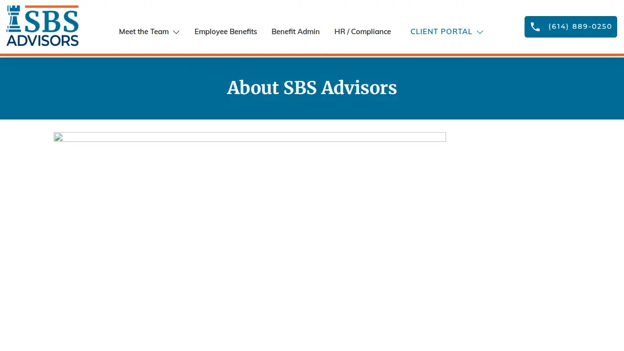 SBS Advisors page
