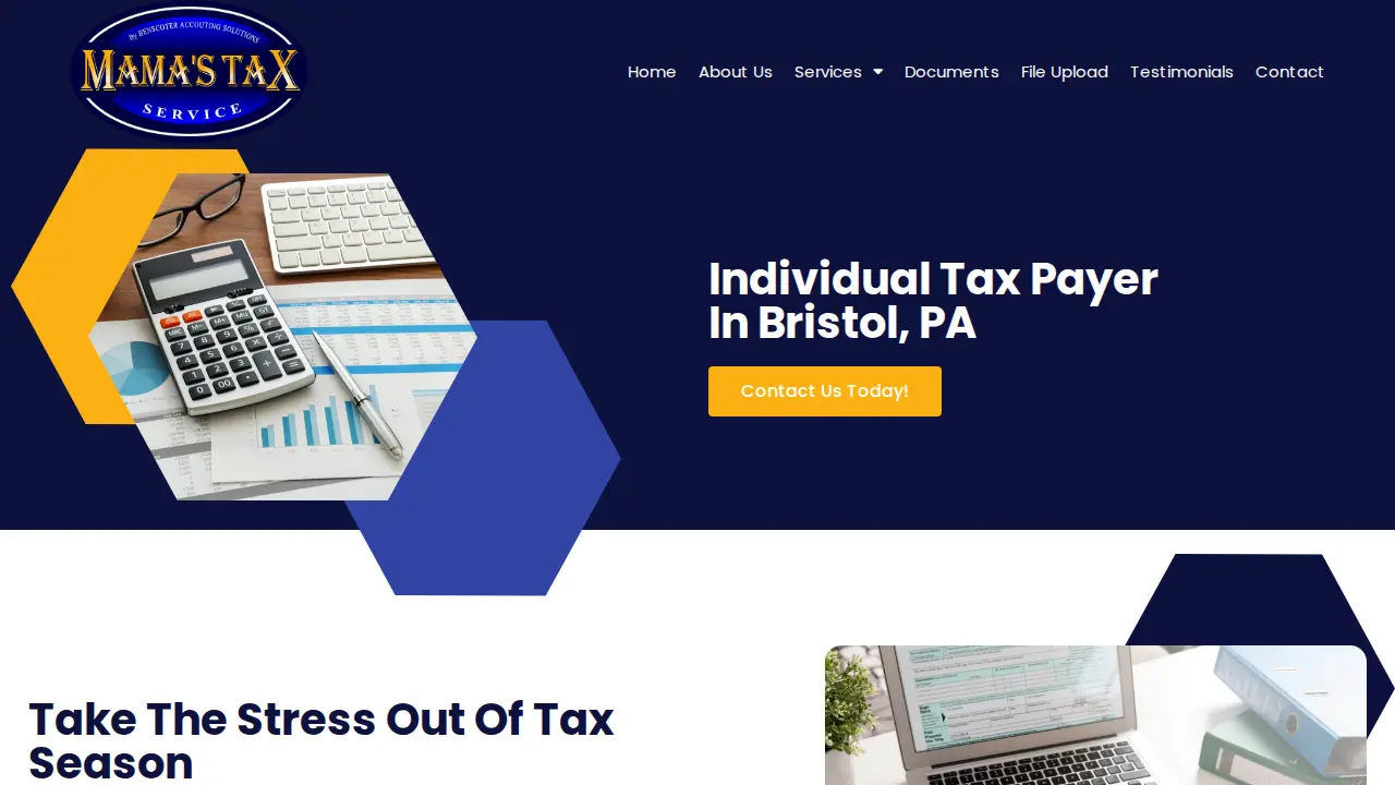 Mama's Tax Service page