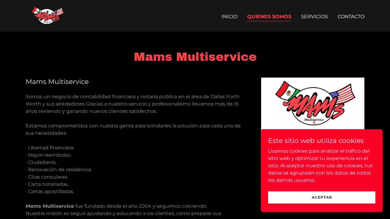 MAM'S MULTISERVICE page