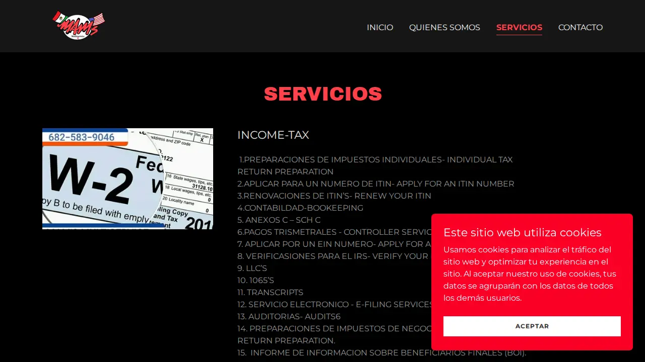 MAM'S MULTISERVICE page