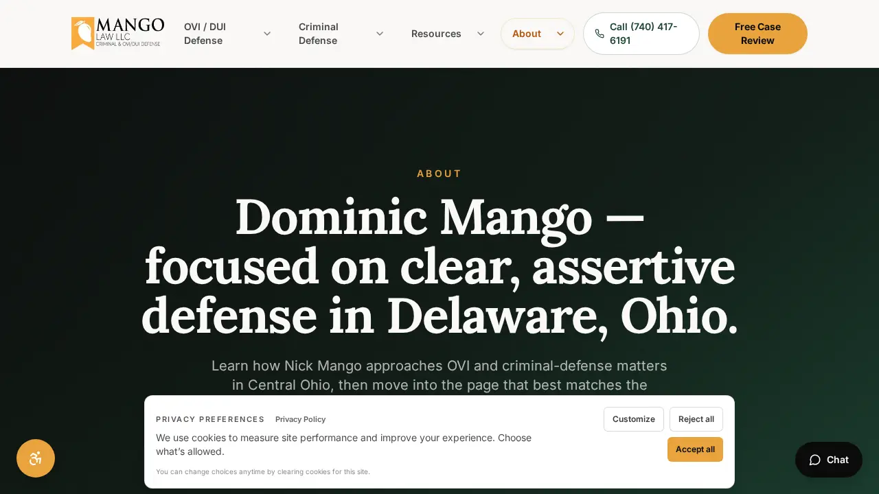Mango Law LLC page