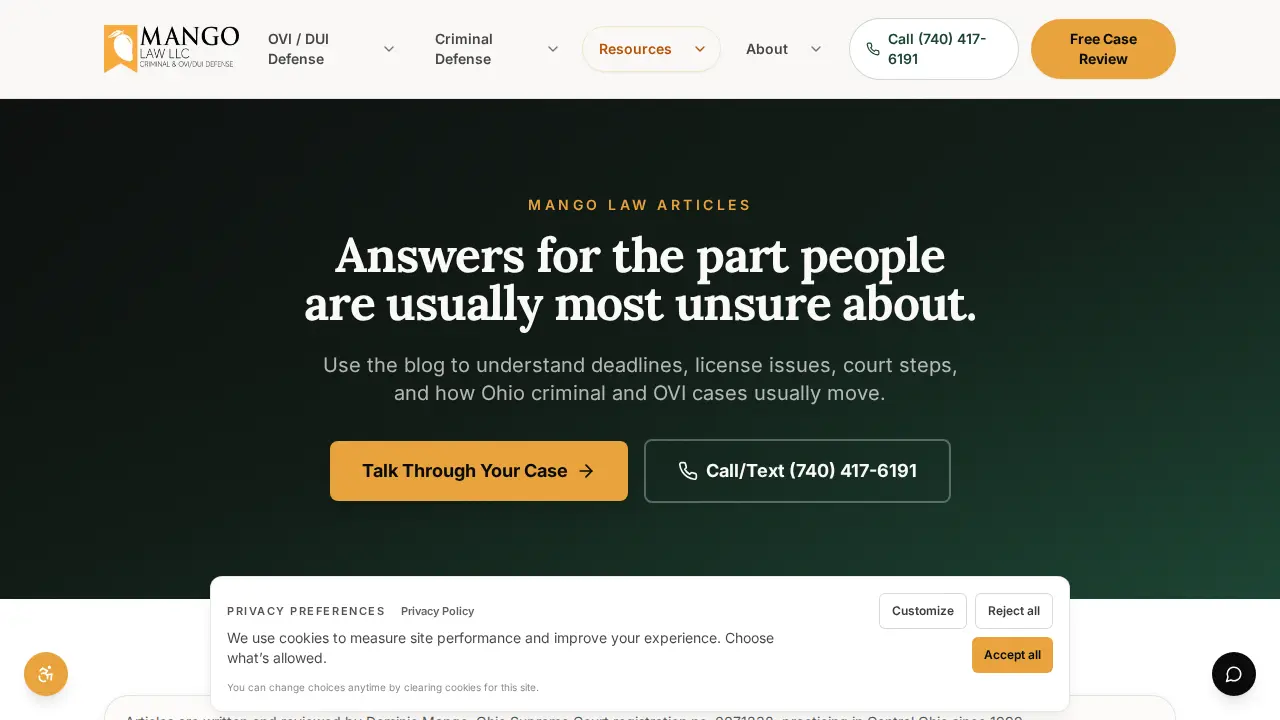 Mango Law LLC page