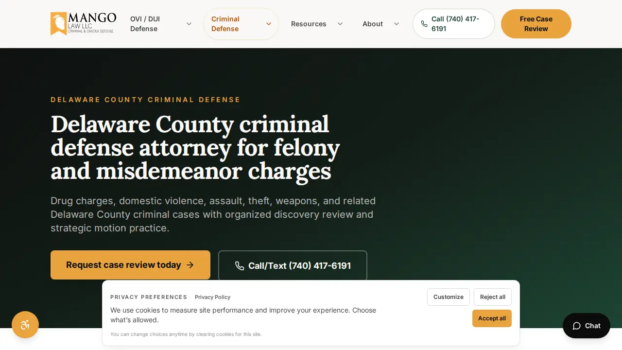 Mango Law LLC page