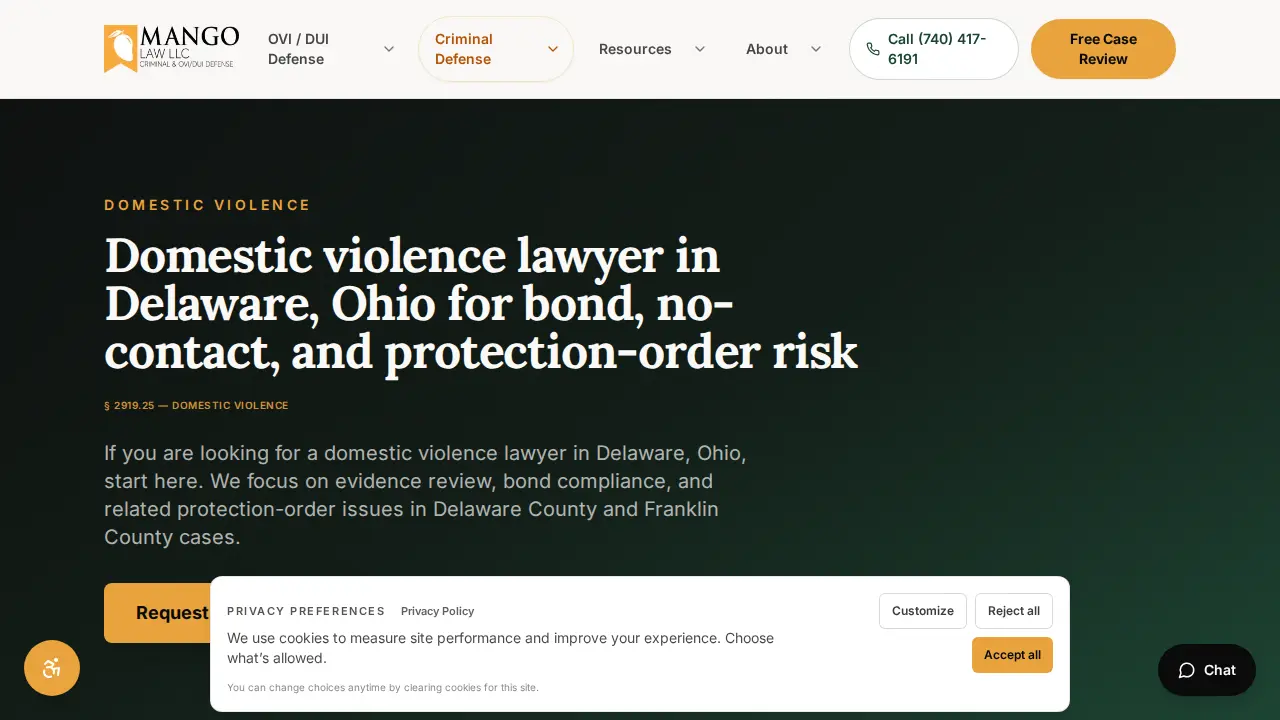 Mango Law LLC page