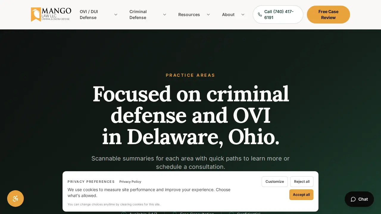 Mango Law LLC page
