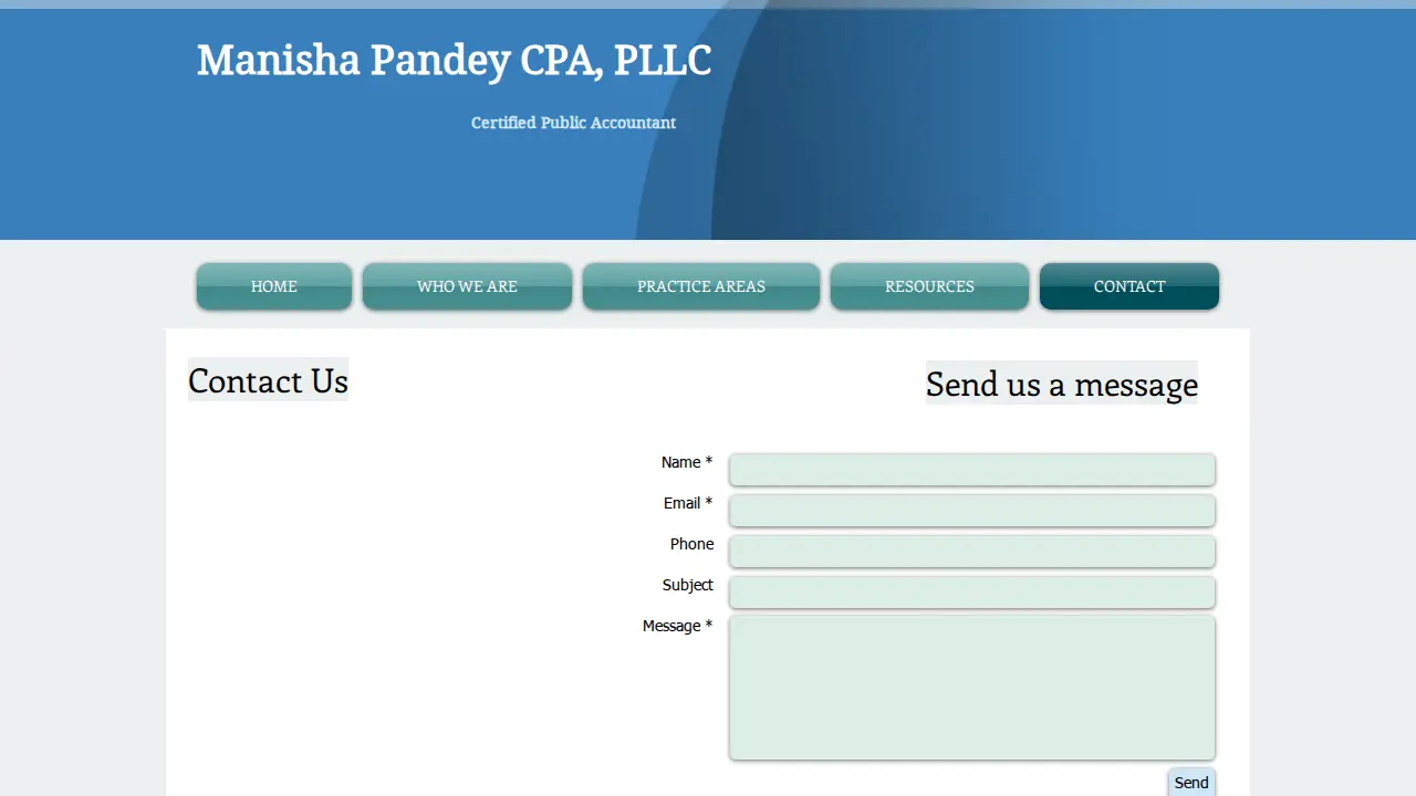 Manisha Pandey CPA, PLLC page