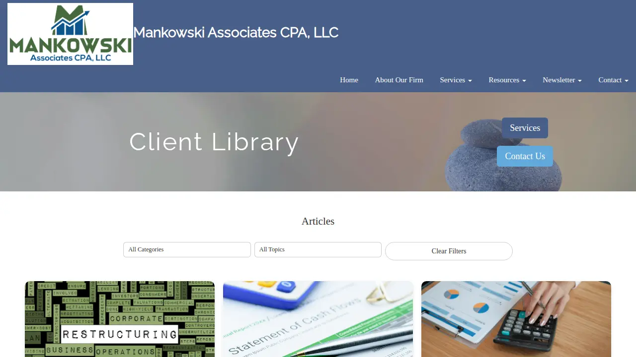 Mankowski Associates CPA, LLC page