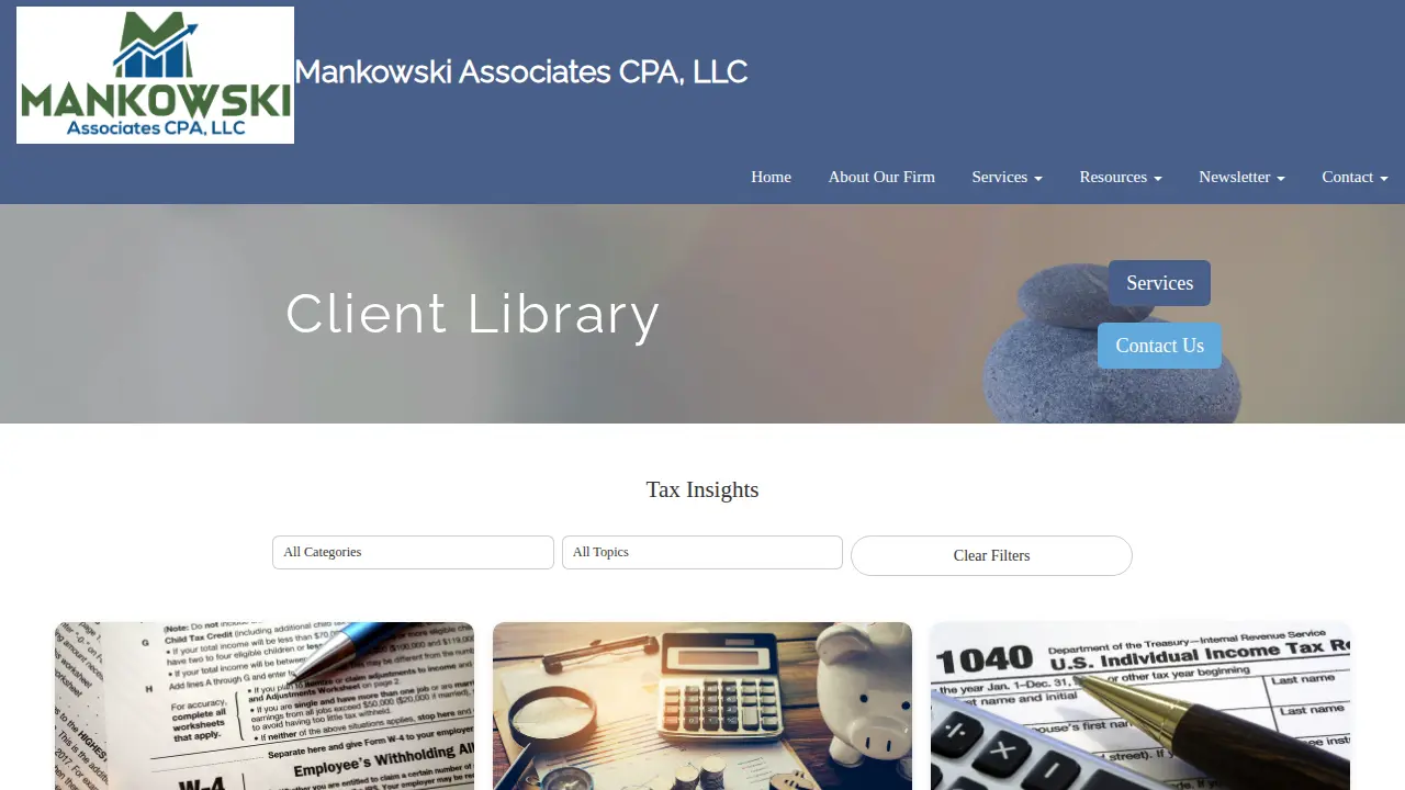 Mankowski Associates CPA, LLC page