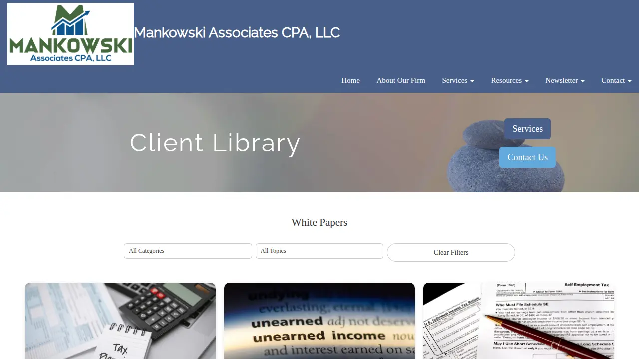 Mankowski Associates CPA, LLC page